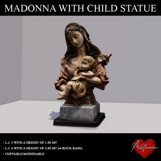 [MLF] MADONNA WITH CHILD STATUE