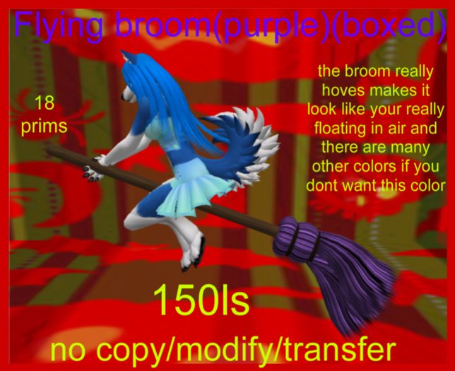 Flying broom(purple)(boxed)