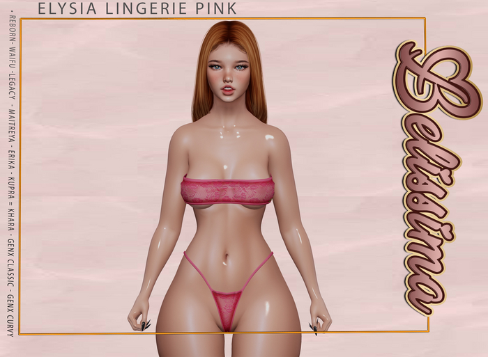 [Belissima] Elysia Lingerie pink