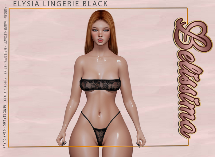 [Belissima] Elysia Lingerie Black