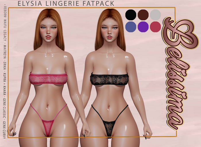 [Belissima] Elysia Lingerie Fatpack