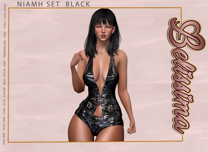 [Belissima] Niamh Set  Black