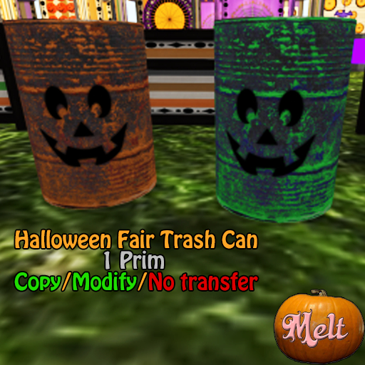 {Melt} Halloween Fair Trash Can