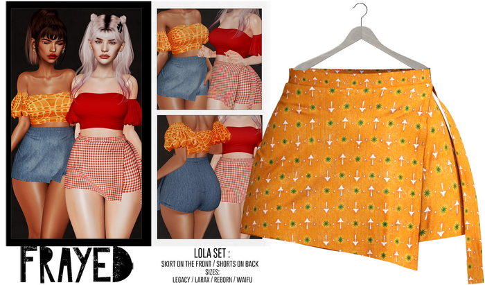 Frayed - Lola Skort - Cali