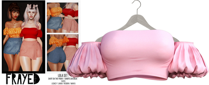 Frayed - Lola Top - Pink