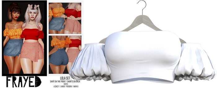 Frayed - Lola Top - White