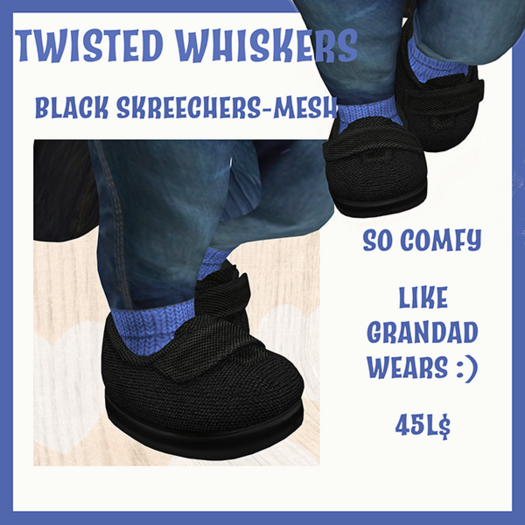 *TW* BLACK SKREECHERS - MESH