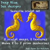 *RH* & DBS seahorse sculpt & texture set (crated)