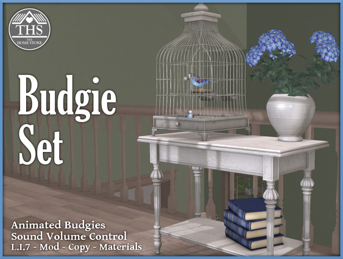 BUDGIE - BIRD CAGE - BUDGIES - CAGE