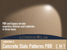 LL Concrete Slats Pattern PBR (collection 4) Full Perm