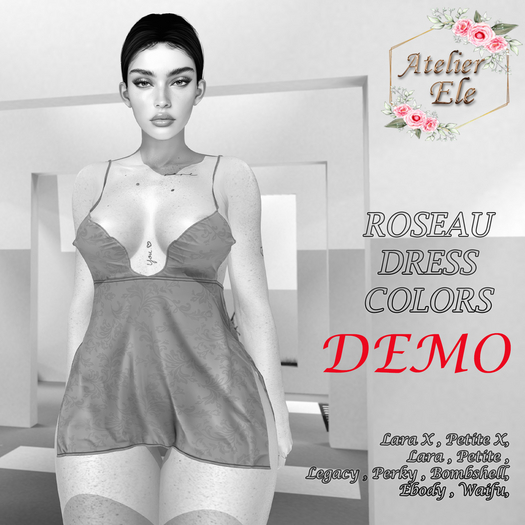 {AE} [ DEMO ] ROSEAU  DRESS  COLORS