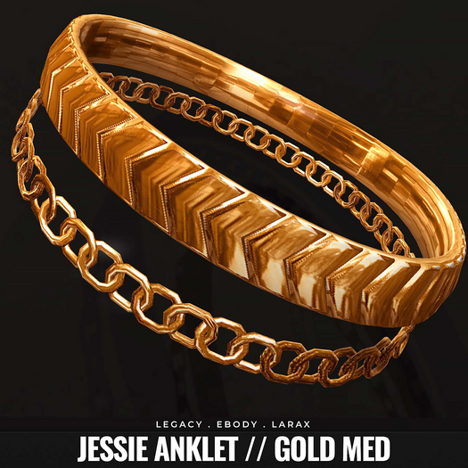 [BL] Jessie anklets // gold med