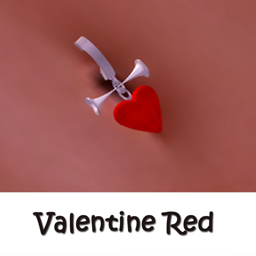 *Heart Belly Piercing - Valentine Red*