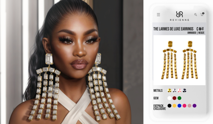 Revienne: The Larmes de Luxe Earrings [FATPACK]