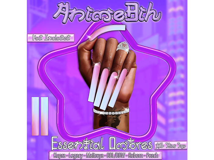 AnimeBih- Essential Ombres Set' Slim Square Nails