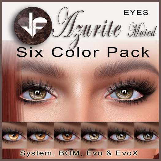 January ~ Eyes Azurite M BrownFATPACK