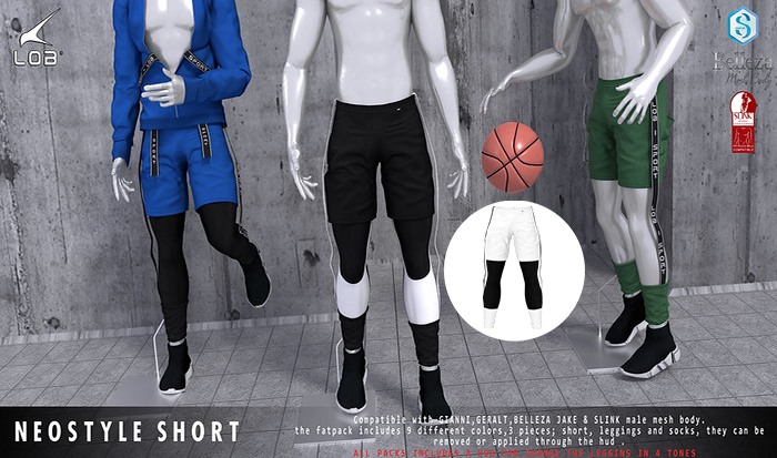 [LOB] NEOSTYLE SHORT - WHITE