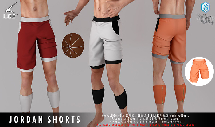 [LOB] JORDAN SHORTS - ORANGE