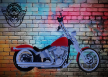Softail Red Motorcycle