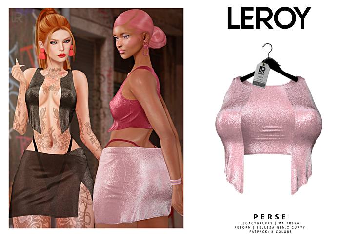 LEROY - Perse Bralette - Rose
