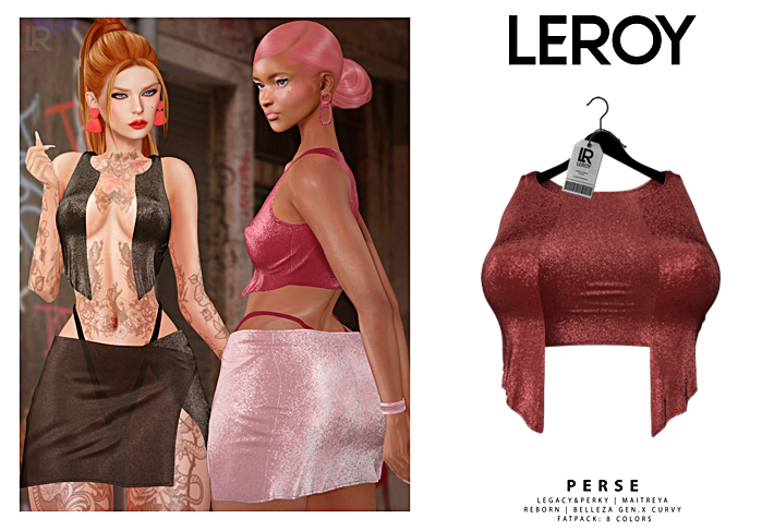 LEROY - Perse Bralette - Red