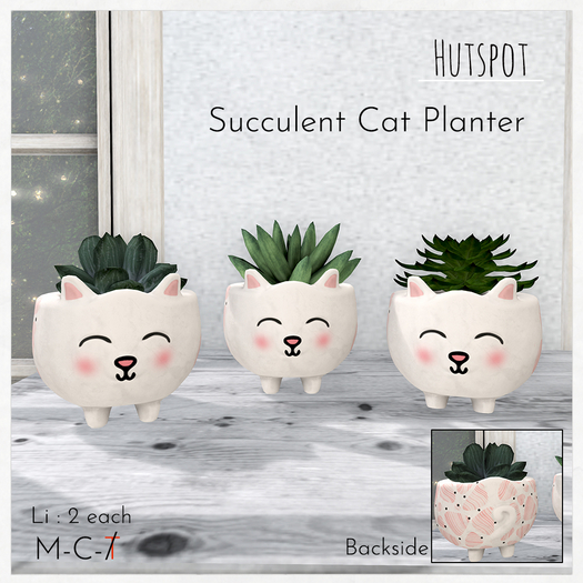 Succulent Cat Planter 