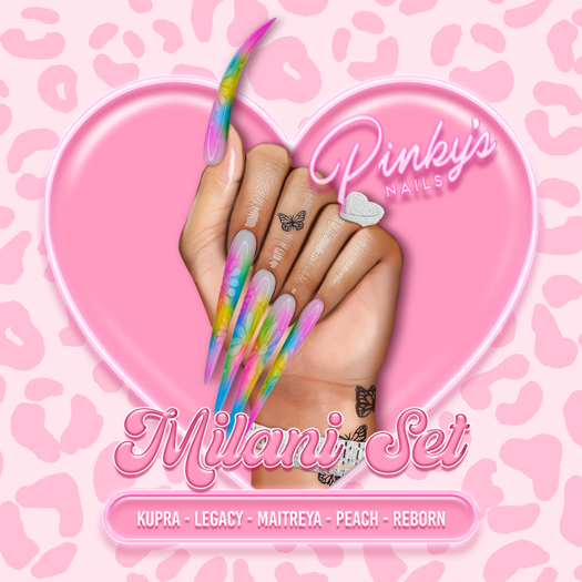 !! Pinky's Nails !! Milani Set ' Stiletto