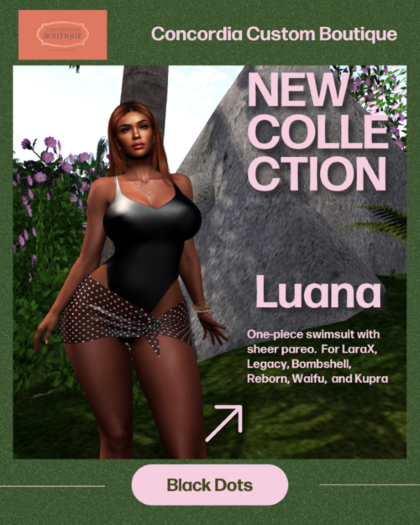 Concordia Luana Swimsuit in Black for Legacy 