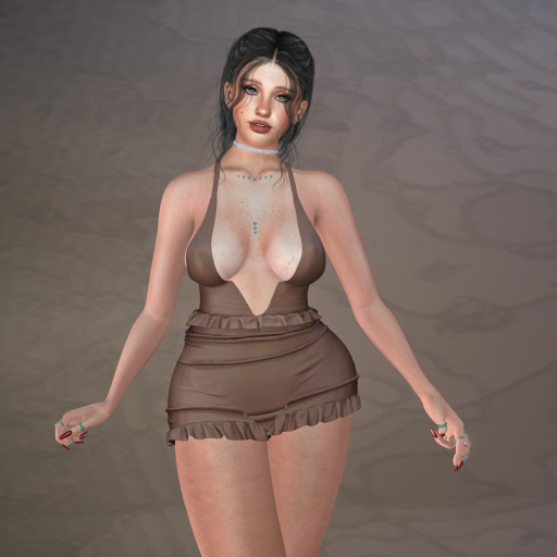 .:Embraced:. Ruffled Tan {MaitreyaX}