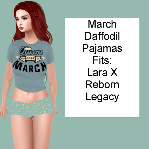 March Birth Flower Pajamas