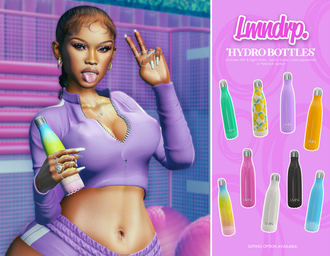 Lmndrp. - hydro bottle - pink