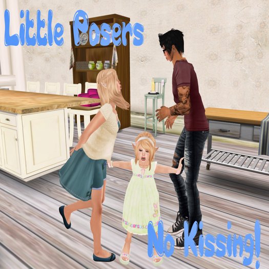 *Little Posers* NO Kissing!