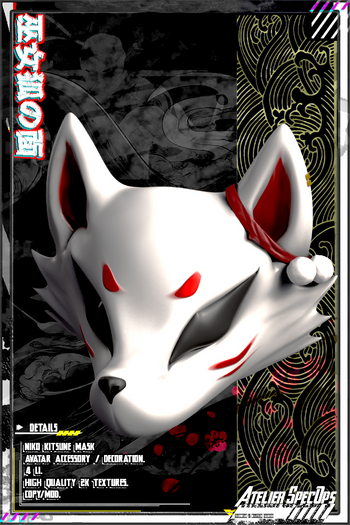 [ Atelier SpecOps ] Miko Kitsune Mask