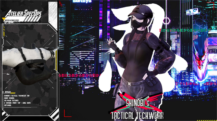 [ Atelier SpecOps ] Shinobi's Tactical Techwear Top