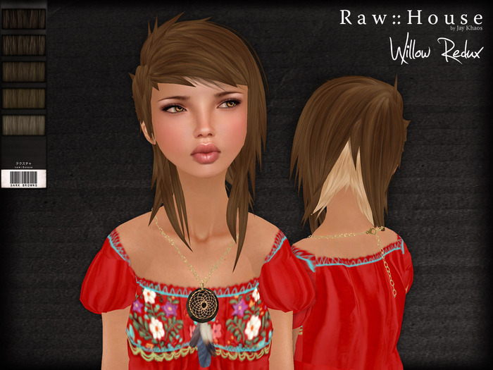 RAW HOUSE :: Willow Redux Hair [Dark Browns]