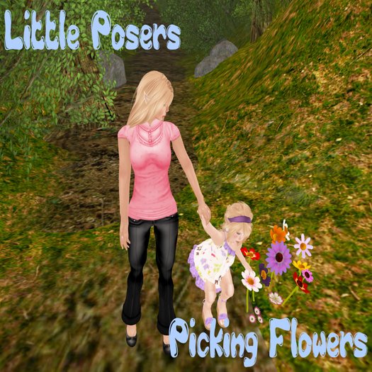 *Little Posers* Picking Flowers