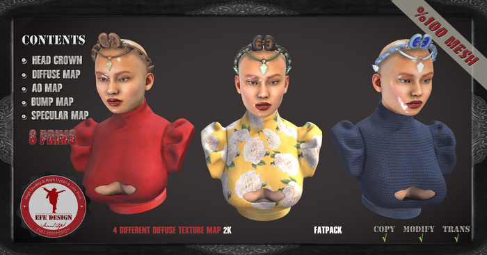 (Efe Design) Head Crown Fatpack Fullperm 