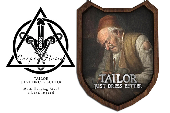 [Corpse Flower] Hanging Sign - Tailor [Double]