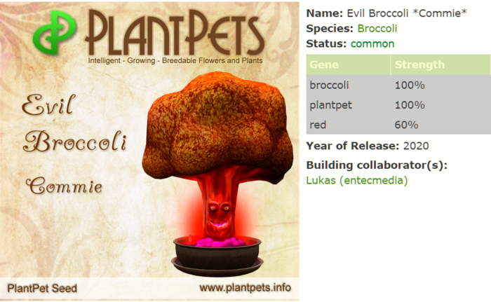 PlantPet Seed [Evil Broccoli *Commie*]