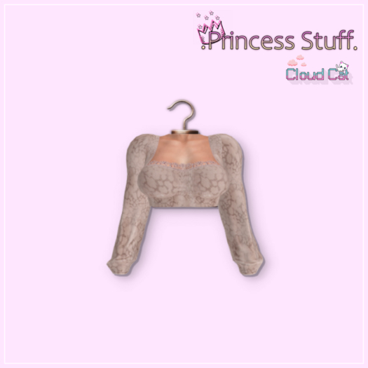 .Princess Stuff. [High Cut Blouse] *Beige*