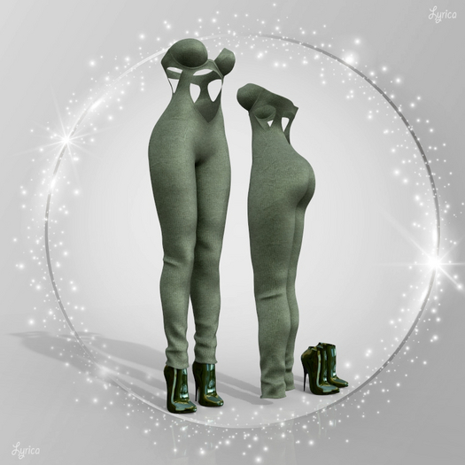 BOMBSHELL Catsuit Outfit Olive