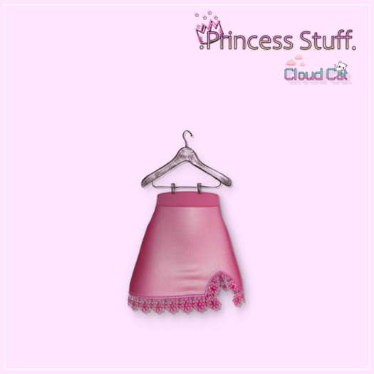 .Princess Stuff. [High Waist Mini Skirt] *Pink*