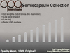 Second Life Marketplace - Full Perm Mesh Semicapsule Shapes - OPQ ...