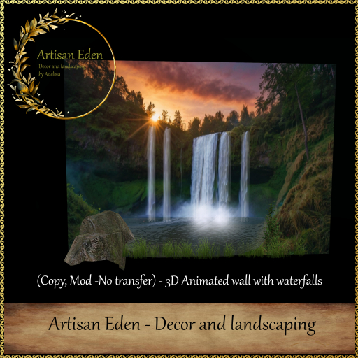 Your 3D wall Sunrise - Backdrop 