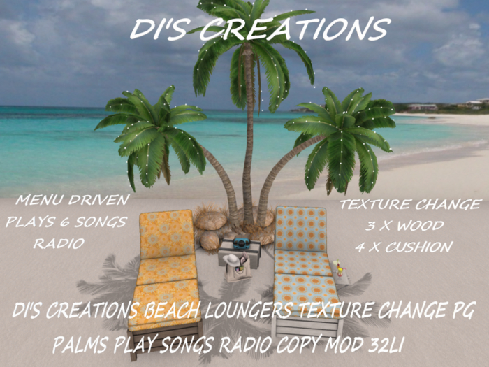 BEACH LOUNGERS TEXTURE CHANGE PG PALMS PLAY SONG