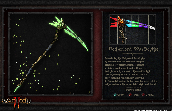[WARLORD] Netherlord WarScythe