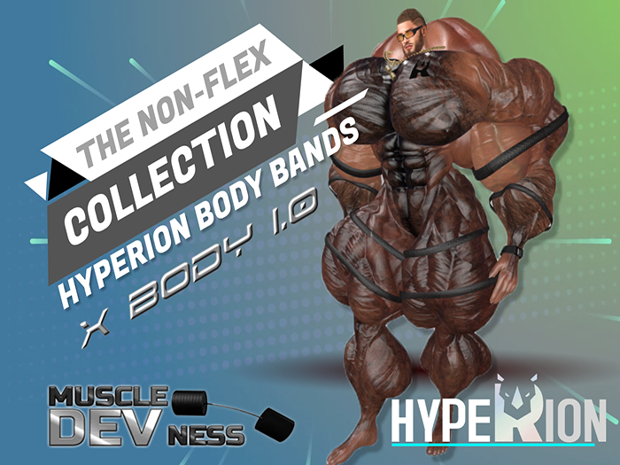 .::Hyperion::. - XBODY 1.0 - (Non Flex) Black Leather BodyBands