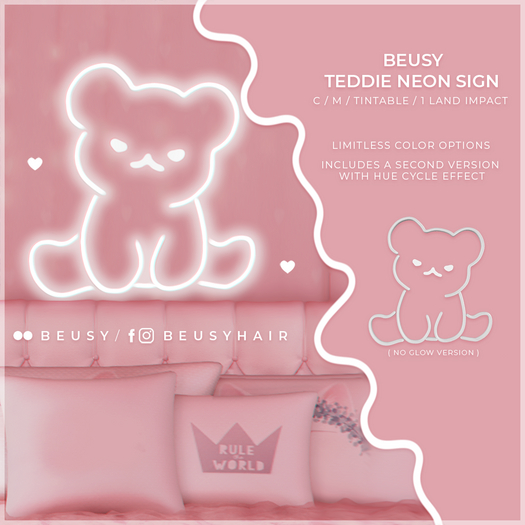 Beusy: Teddie Neon Sign / Fatpack