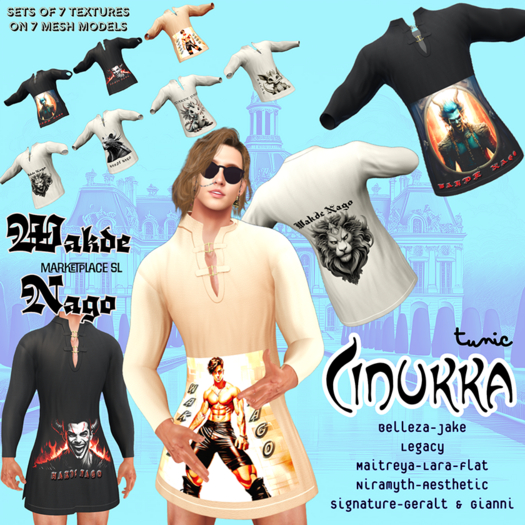 WN  Cinukku Tunic - Set of 7 for Slink