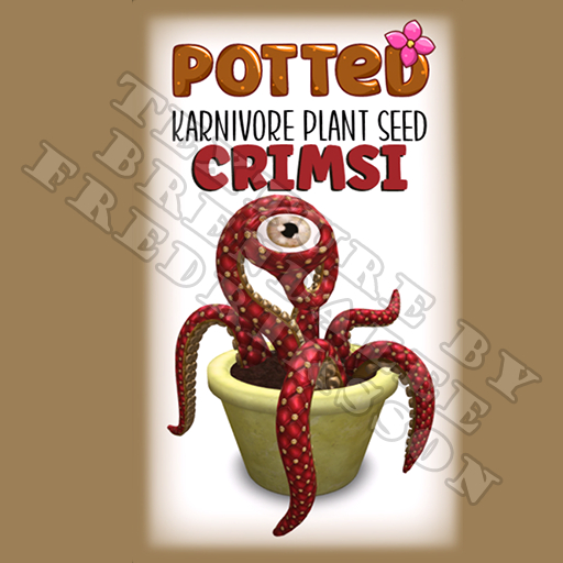 Potted: Karnivore Plant Seed: Crimsi (ACTUAL PLANT SEED)
